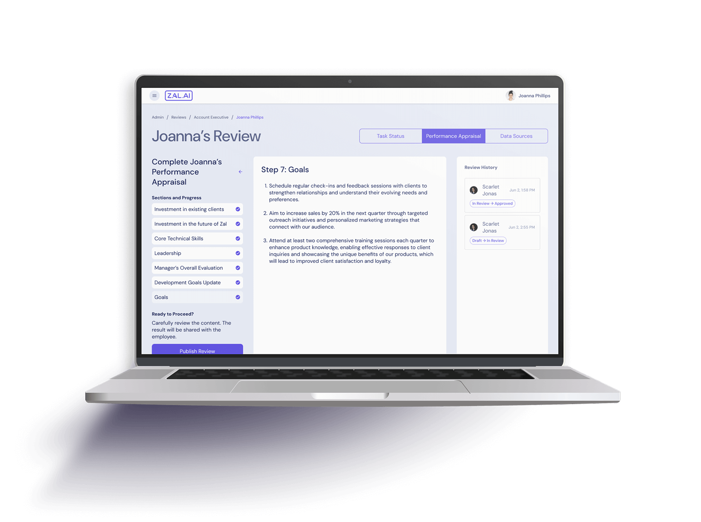 performance review feature illustration